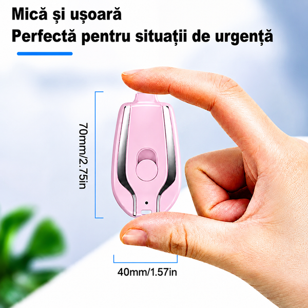 Mini Power Bank de Urgență – Te Salvează la 1% Baterie