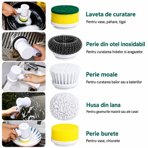 Perie Electrică Magică pentru Curățare